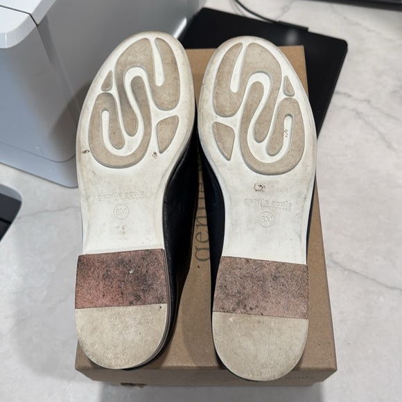 Gentle Souls Evertt Loafer Slides/Mules Black Leather Size 8 - Picture 3 of 5